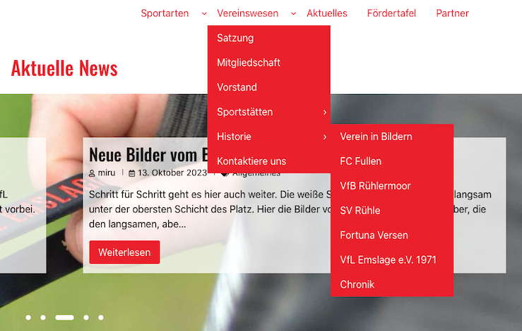 VfL Emslage App – Service wird eingestellt