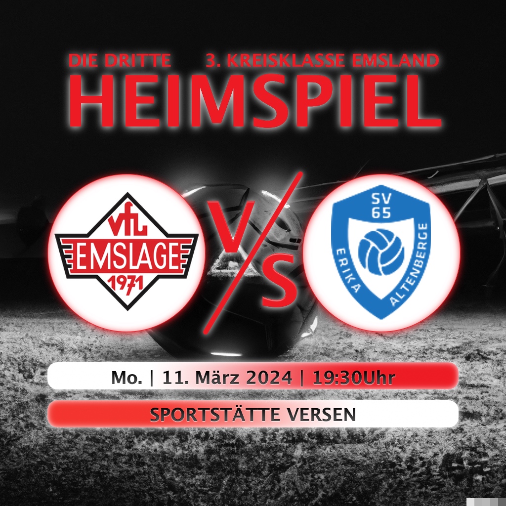 VfL III vs SV Erika-Altenberge II am 11. März 2024