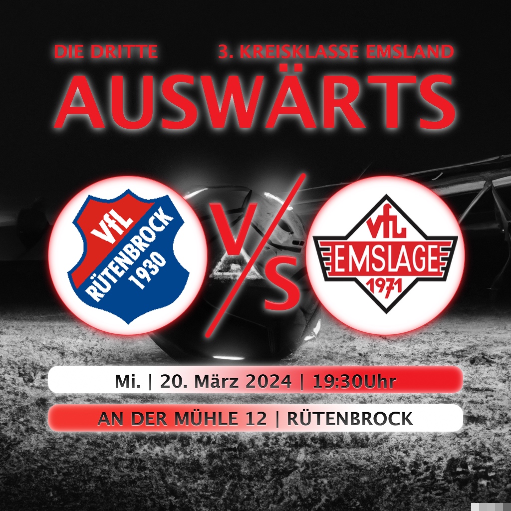 VfL Rütenbrock II vs VfL III am 20. März 2024