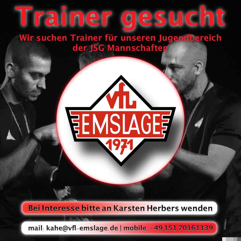 Trainer für Jugendmannschaften gesucht