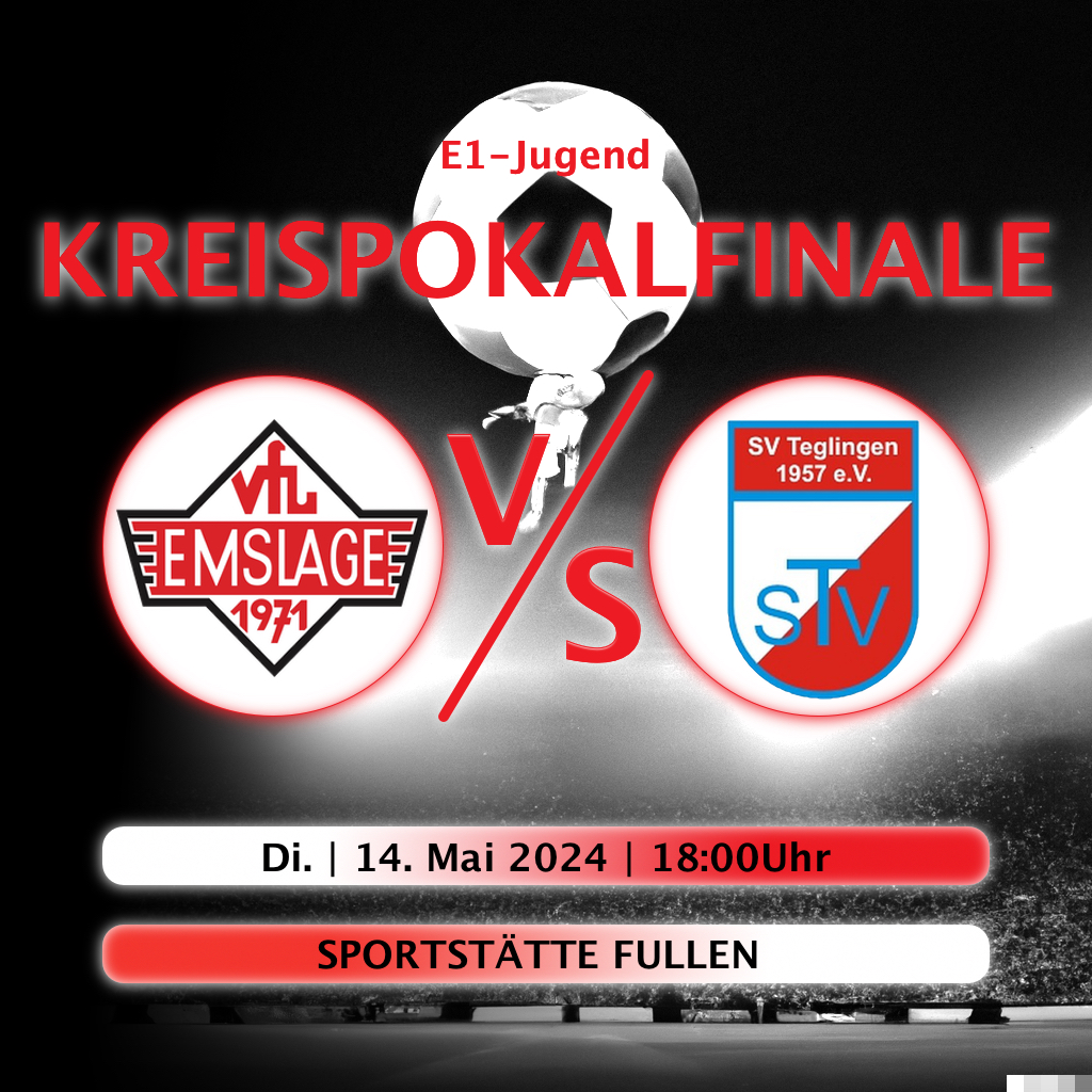 E-Jugend Kreispokal FINALE VfL Emslage-SV Teglingen