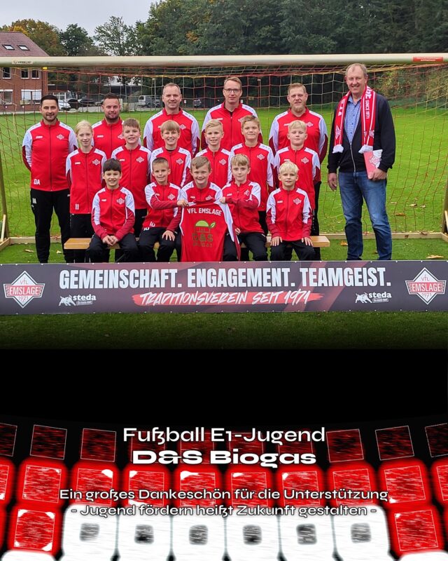 🏅🤝 SPONSORING - Neue Trainingsanzüge für die E1-Jugend

Firma D&S Biogas hat unsere E1-Jugendmannschaft mit neuen Trainingsanzügen ausgestattet. Die Kicker können sich freuen – ab sofort laufen sie in neuen Präsentationsanzügen auf 👕🔴⚪️. Ermöglicht wurde dies durch die großzügige Unterstützung der Firma D&S Biogas, die den Satz neuer Anzüge gesponsert hat 🙌. 
Inhaber Franz Düsing ließ es sich nicht nehmen, persönlich vorbeizukommen und den Anzug in Augenschein zu nehmen. Das Team überreichte als Dankeschön die VfL Chronik sowie den brandneuen „NUR DER VFL“-Schal👏. Mit einheitlicher Ausstattung und frischem Teamgeist gehen sie nun voller Motivation in die kommenden Spiele! 💪⚽

Text von Simon
Bild von Daniel

Auch wir vom VfL sagen: Vielen Dank für euren Support, denn Jugend fördern heißt Zukunft gestalten.

(miru)
