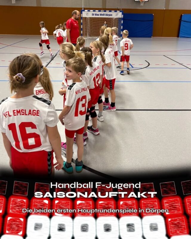 🤾🏻‍♀️🤾🏻‍♂️ HANDBALL - Gemischte F-Jugend - Saisonauftakt

Gestern (So. 09.11.2025) standen die ersten beiden Hauptrundenspiele an – und unsere Kids haben richtig gekämpft! 👊💥
 
🕙 10:00 Uhr
👉 SV Blau-Weiß Dörpen 🆚 VfL Emslage
🔹 Endstand: Sieg für Dörpen
 
🕚 11:00 Uhr
👉 VfL Emslage 🆚 HSG Haselünne/Herzlake
🔹 Endstand: 4️⃣ : 4️⃣ – Unentschieden!
 
Tolle Leistungen, super Einsatz und ganz viel Teamgeist – wir sind stolz auf euch! 💪❤️
Das waren die ersten beiden Hauptrundenspiele, und ihr habt alles gegeben! 🙌
 
📅 Weiter geht’s am 29.11.2025 in Sögel – dann treffen wir auf Lathen und Nordhorn.
Wir freuen uns schon! ❤️🤍

Text und Bilder von Patrick

(miru)