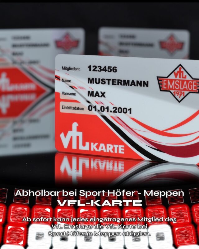🔴⚪️ VfL-Karte – Abholbar bei Sport Höfer!

Ab sofort kannst du als eingetragenes Mitglied des VfL Emslage deine VfL-Karte bei @sporthoefer_meppen abholen. Die VfL-Karte ist nicht nur dein persönlicher Mitgliedsausweis, sondern bietet dir außerdem attraktive Rabatte und Sonderaktionen beim Einkauf bei Sport Höfer.

Auch der Verein profitiert von deiner Unterstützung: Für die Einkäufe der Mitglieder erhält der VfL Emslage umsatzabhängig Freiware, die wiederum in die verschiedenen Abteilungen des Vereins zurückfließt. So entsteht eine echte Win-Win-Situation – du genießt Vorteile beim Einkauf, während der Verein zusätzliche Unterstützung erhält.

📍 
Abholort:
Sport Höfer
Am Neuen Markt 32
49716 Meppen

✅ Deine Vorteile: Exklusive Rabatte und Sonderaktionen bei Sport Höfer ⚽️ Zusätzlich gut: Mit jedem Einkauf unterstützt du den VfL Emslage

(stlu)