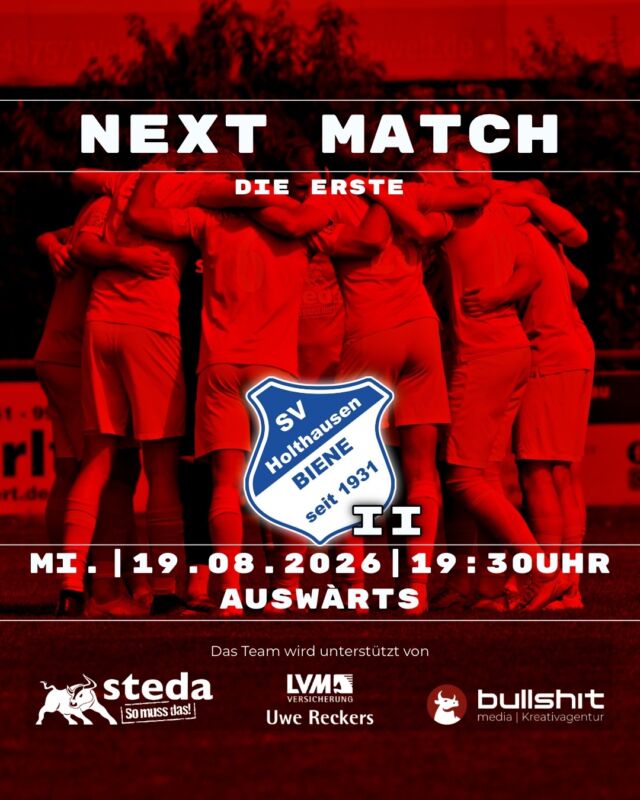 ⚽️ FUSSBALL – Die Erste – Gegner ist der SV Holthausen-Biene II

Für den Trainer Oliver Peters unserer @vfl_emslage_die_erste steht eine intensive und zugleich besondere Woche bevor. „Nun geht es in eine geile Woche als Fußballer. Einmal Training und zwei Spiele bei besten Wetter-Bedingungen“, blickt er voller Vorfreude auf die kommenden Tage.

Am Mittwoch wartet in der 2. Pokalrunde mit Biene 2 eine anspruchsvolle Aufgabe am Biener Busch. „Darauf dürfen sich die Spieler freuen, eine geile Anlage, ein top Platz. Da kommt Pokalstimmung auf, da macht Fußball spielen Spaß“, so der Coach. Gleichzeitig weiß er um die sportliche Qualität des Gegners: „Biene 2 ist letztes Jahr souverän aus der 1. KK Süd aufgestiegen und verfügt über eine erfahrene und eingespielte Mannschaft.“ Auch die Zahlen aus der vergangenen Saison unterstreichen die Stärke der Mannschaft. „Letzte Saison haben sie die zweitbeste Offensive und die beste Defensive gestellt.“

Entsprechend erwartet Oliver Peters eine schwierige Partie: „Das wird eine sportlich schwierige Hürde, weil sie auch über erfahrene Spieler verfügen, die höherklassig gespielt haben.“ Dennoch überwiegt die Vorfreude auf die Pokalaufgabe. „Im Gesamtpaket einfach ein geiles Los und wir müssen alles reinlegen, um diese Pokalrunde zu meistern.“

Personell gibt es dabei positive Nachrichten. „Simon Dreyer, Leon Strauch und Rene Bruns stehen uns wieder zur Verfügung. Dafür wird Jan Lakeberg unter der Woche fehlen“, erklärt der Coach mit Blick auf den Kader.

Los geht es um 19:30Uhr am Biener Busch.

(miru)

© VfL Emslage e.V. 1971 – Alle Rechte vorbehalten