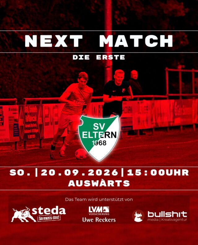 ⚽️ FUSSBALL - Die Erste - Gegner ist der SV Eltern
Am morgigen Sonntag wartet mit dem Auswärtsspiel in Eltern eine anspruchsvolle Aufgabe auf die @vfl_emslage_die_erste. Nach dem Heimsieg gegen Grenzland Twist sollen weitere drei Punkte her! Allerdings konnten die Gastgeber zwei ihrer drei bisherigen Heimspiele gewinnen und haben dabei unter anderem Grenzland Twist bezwungen.
🎙️Oliver Peters zur Partie:
„Eltern ist eine kämpferisch starke Truppe und präsentiert sich besonders heimstark. Mit Julian Forsting und Michael Peiffer haben sie unter anderem zwei erfahrene Spielertrainer. Gegen Grenzland Twist haben sie das Spiel nach einem Rückstand noch spät drehen können. Wir wissen, dass uns eine harte Aufgabe erwartet.“
Auch personell gibt es noch Fragezeichen: Jan Bolmer und Jakob Steinkamp sind fraglich, Jonas Möller fällt aus. Henrik Lüken steht nach seiner Schulter-OP weiterhin nicht zur Verfügung.
Trotzdem zeigt sich Oliver zuversichtlich:
„Abgesehen davon sind wir aktuell gut besetzt. Die Spieler machen sich gegenseitig Druck und treiben sich an. Genau das brauchen wir, um uns weiter zu verbessern und fokussiert das nächste Spiel anzugehen.“
Los geht es morgen um 15Uhr in Eltern. Kommt vorbei und unterstützt das Team.
(miru)
© VfL Emslage e.V. 1971 - Alle Rechte vorbehalten
